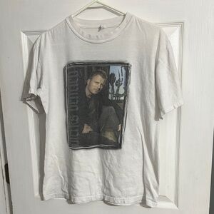 Dierks Bentley 2007 Free and Easy Tour Tee White Men's T-Shirt Size Medium